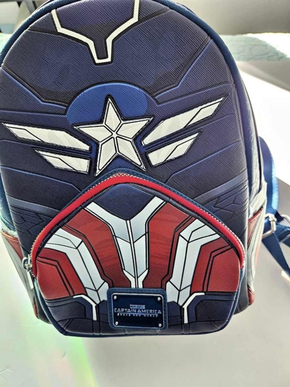 Marvel Captain America backpack Blue & Red NWT